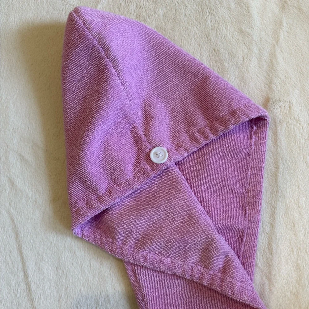 Pink Hair Towel Wrap